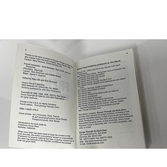 Rick Steves Books French Phrase Book and Paris Pocket Guide - Picture 8 of 10